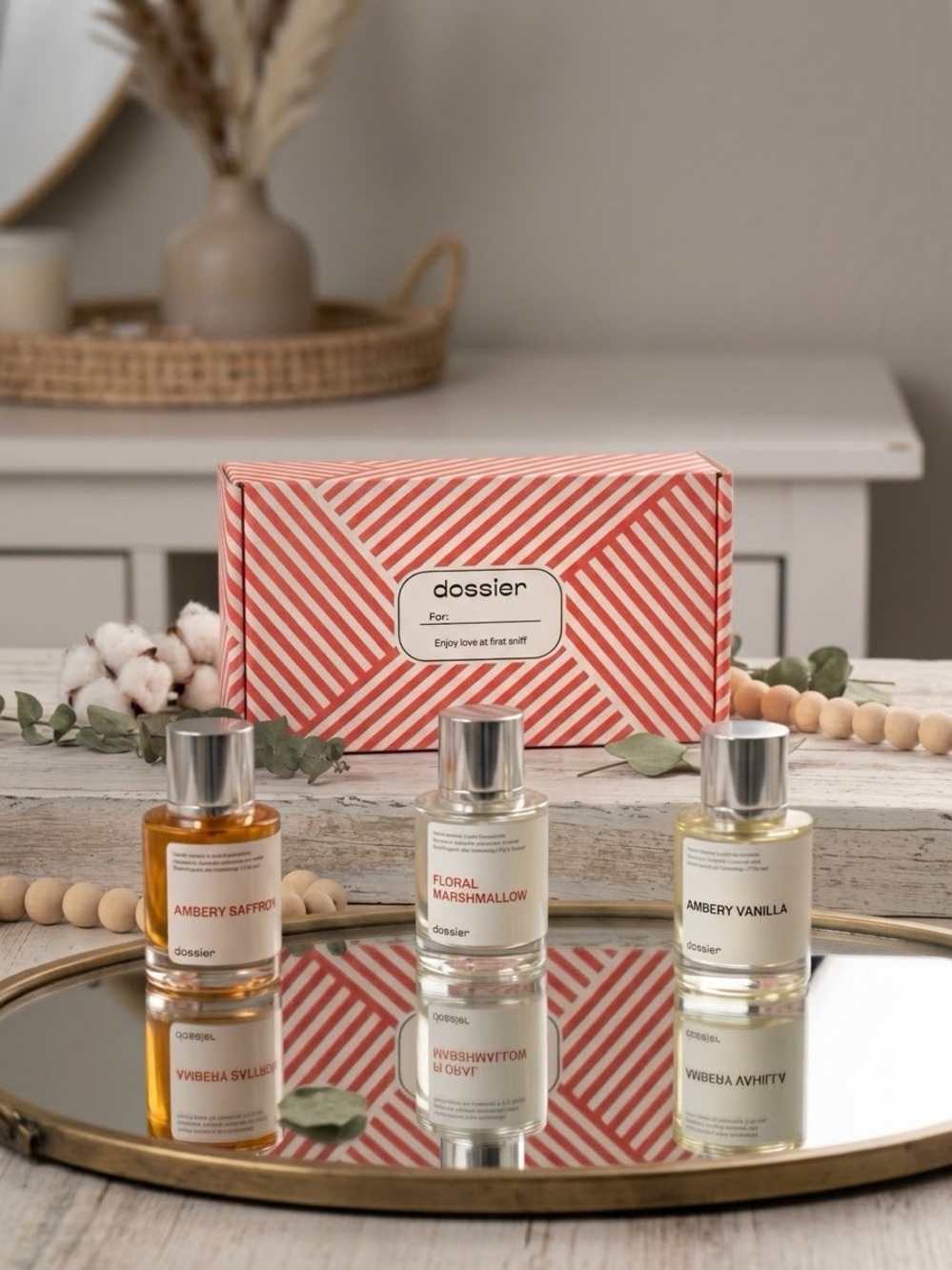 NIB Dossier All-Time Bestsellers 3-Piece Discovery Collection Gift Set